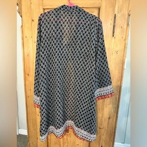 Jorja Lightweight Kimono/Cover-Up Sz M Like New Eclectic Grandpa Boho City Girl